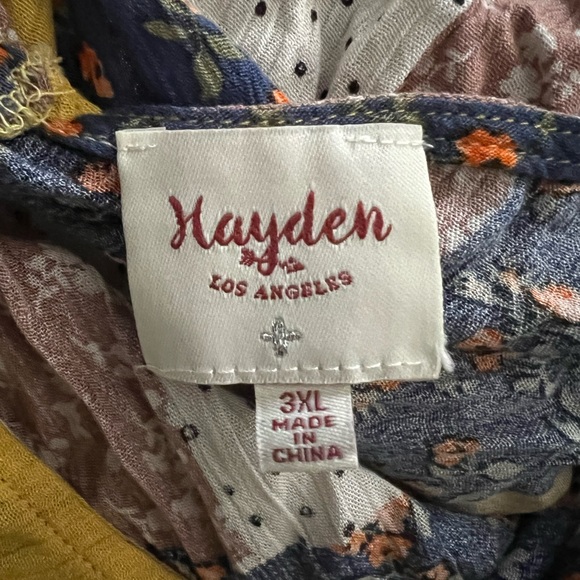 Hayden Spaghetti Strap Patchwork Midi Sundress Size 3x - Used - Picture 2 of 3